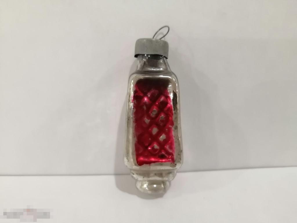 Елочная игрушка &quot;Фонарь&quot; старинный винтаж СССР 