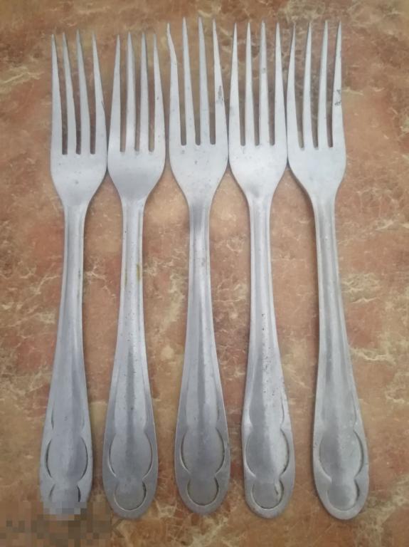Вилки столовые алюминиевые 50-60гг клеймо СССР винтаж 