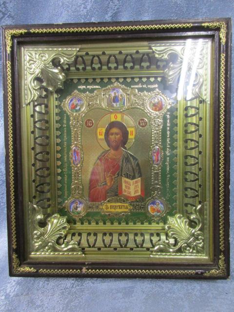 ГОСПОДЬ ВСЕДЕРЖИТЕЛЬ. ИКОНА . ОКЛАД КИОТ. ОЧЕНЬ КРАСИВАЯ