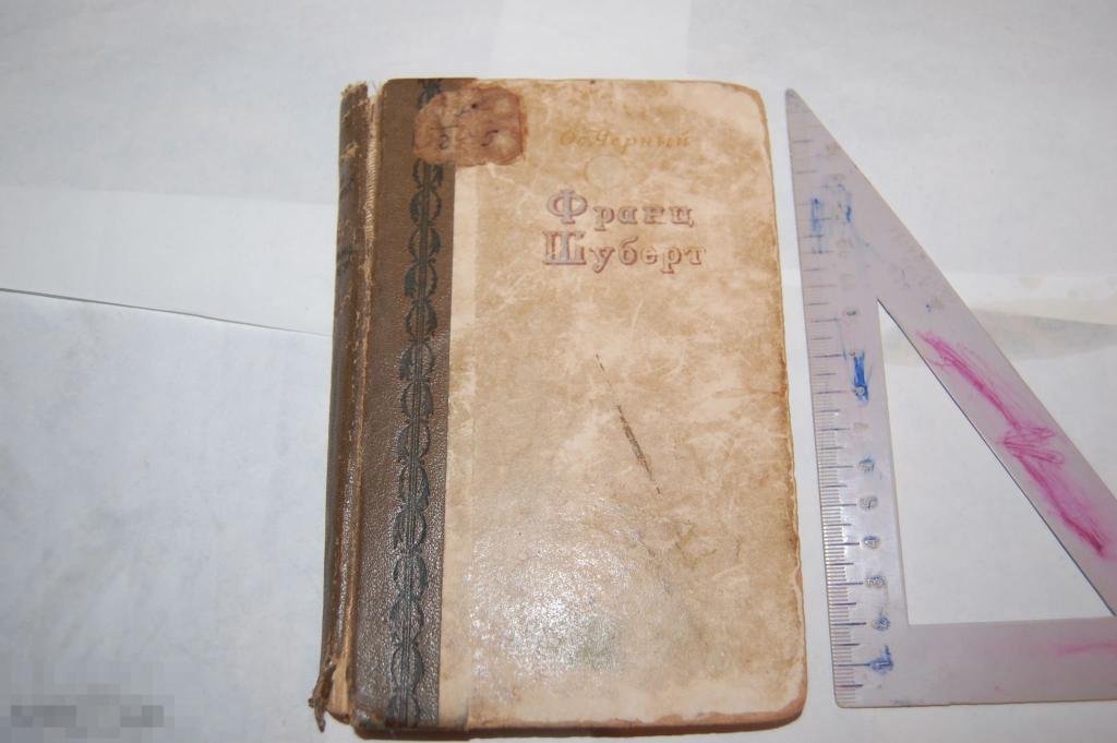 Книга Ос. Чёрный "Франц Шуберт. Учитель музыки" 1941 г. 