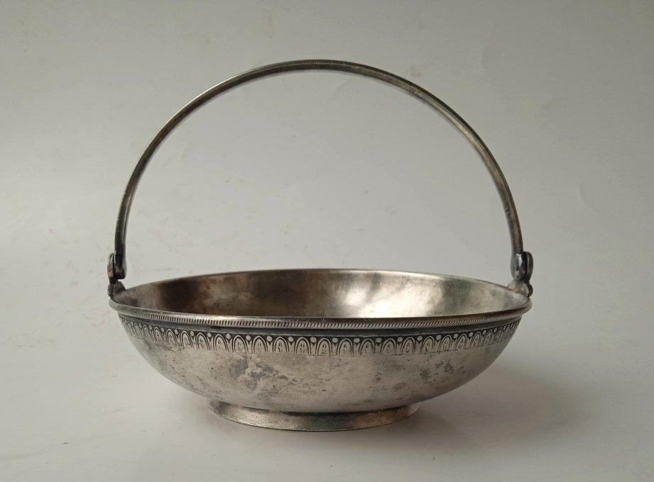 Конфетница мельхиор клеймо СССР