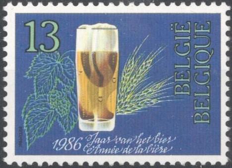 Бельгия, 1986, № 2282, € 0,8, MNH, полн., год Пива!