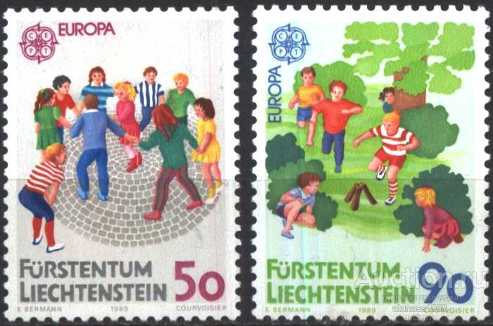 Лихтенштейн Чистые марки Европа СЕПТ 1989