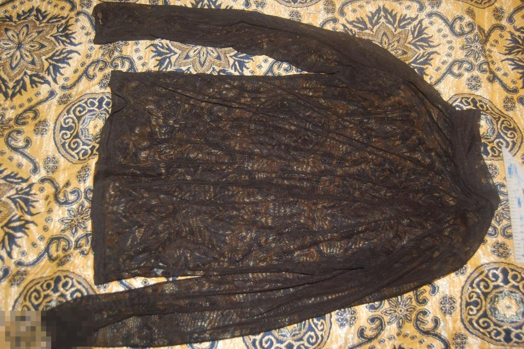 Блузка женская чёрная прозрачная Китай размер XL 