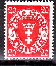 1924 Германия Данциг Стандарт Герб № 196 чистая * 45 евро 
