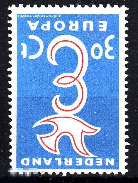 1958 Нидерланды Европа № 719  п/с чистая * 1.50 евро 