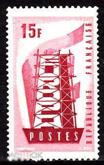 1956 Франция Европа № 1104 чистая ** 3 евро