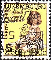 1960 Люксембург Католическая благотворительная организация Каритас № 634 гаш 0.50 евро 