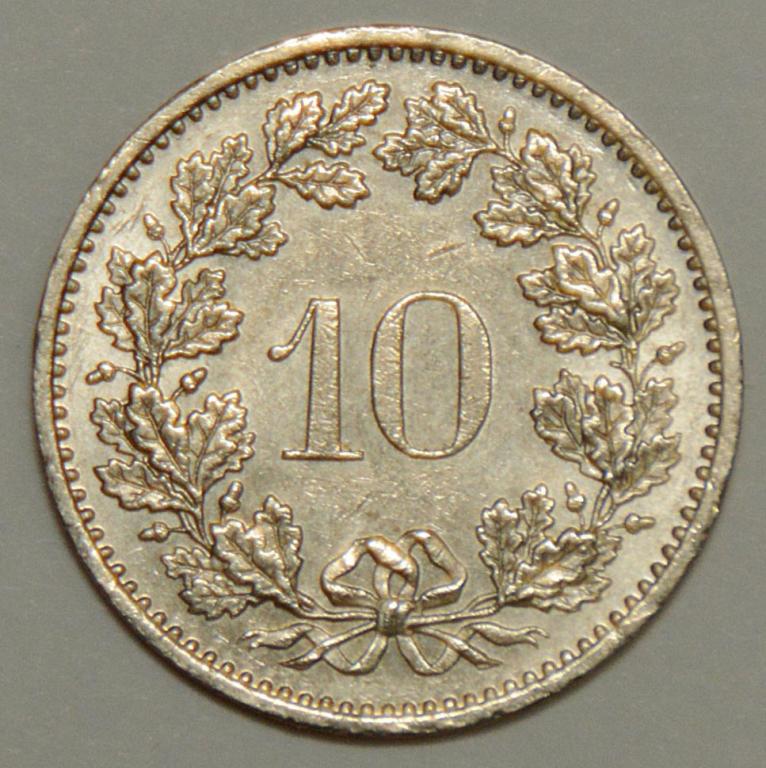 Швейцария 10 раппенов 1984 (CH8)