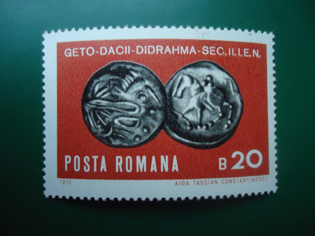 1970 г.  Румыния  гаш. с клеем    #