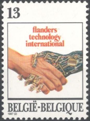 Бельгия, 1987, № 2295, € 0,8, MNH, полн., Международная выставка новых технологий, Гент