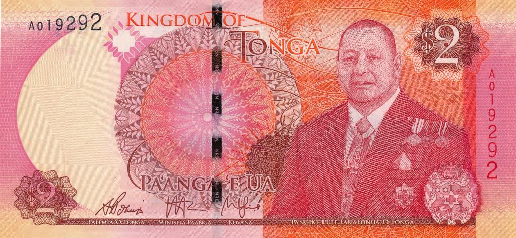 Тонга 2 паанга 2015 Р-44 UNC