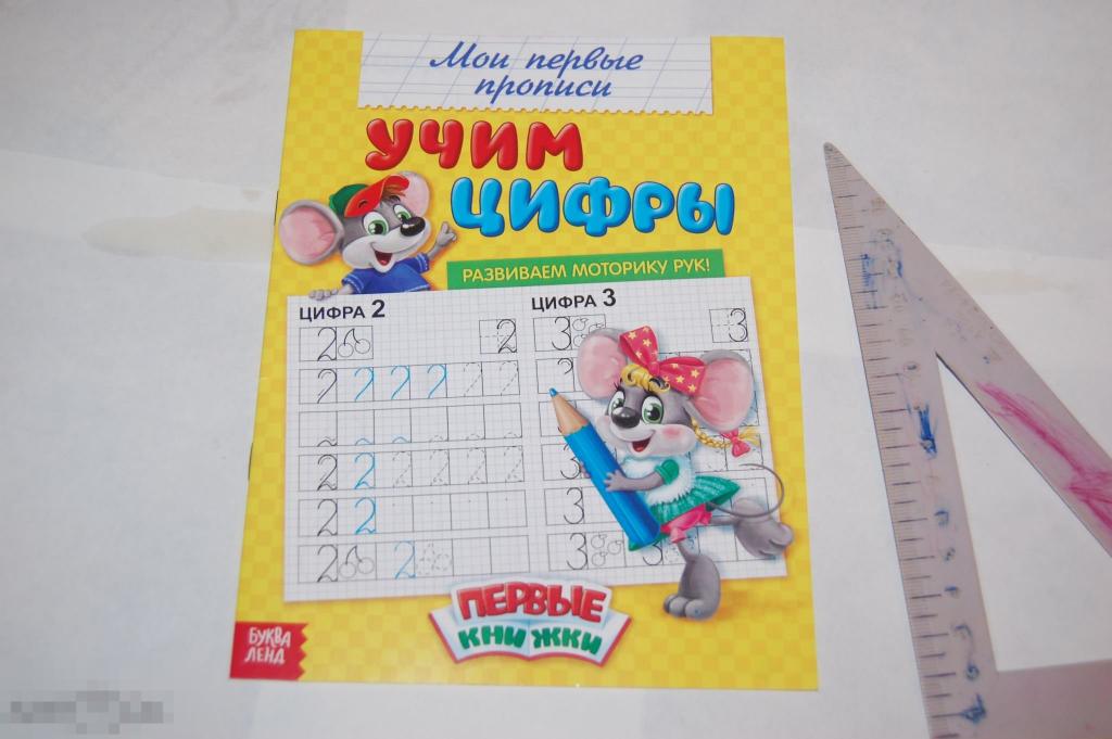 Книга &quot;Мои первые прописи. Учим цифры&quot; - 2019 г. 