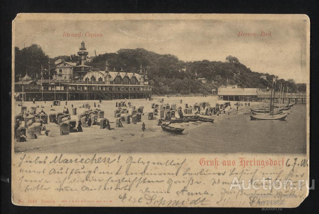 1011 Herren-Bad Strand Casino пляж Германия