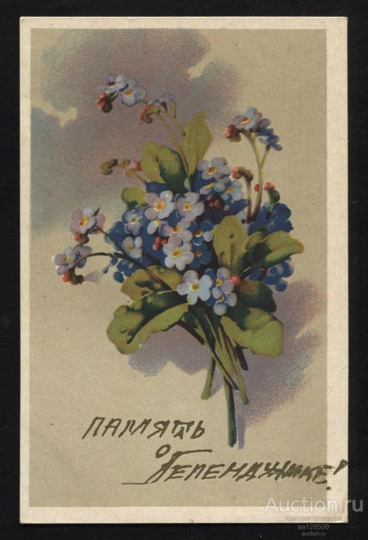 6534 Память о Геленджике цветы Таллин 1951 филателия