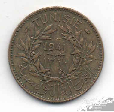 Тунис 2 франка 1941г. 41_7_25