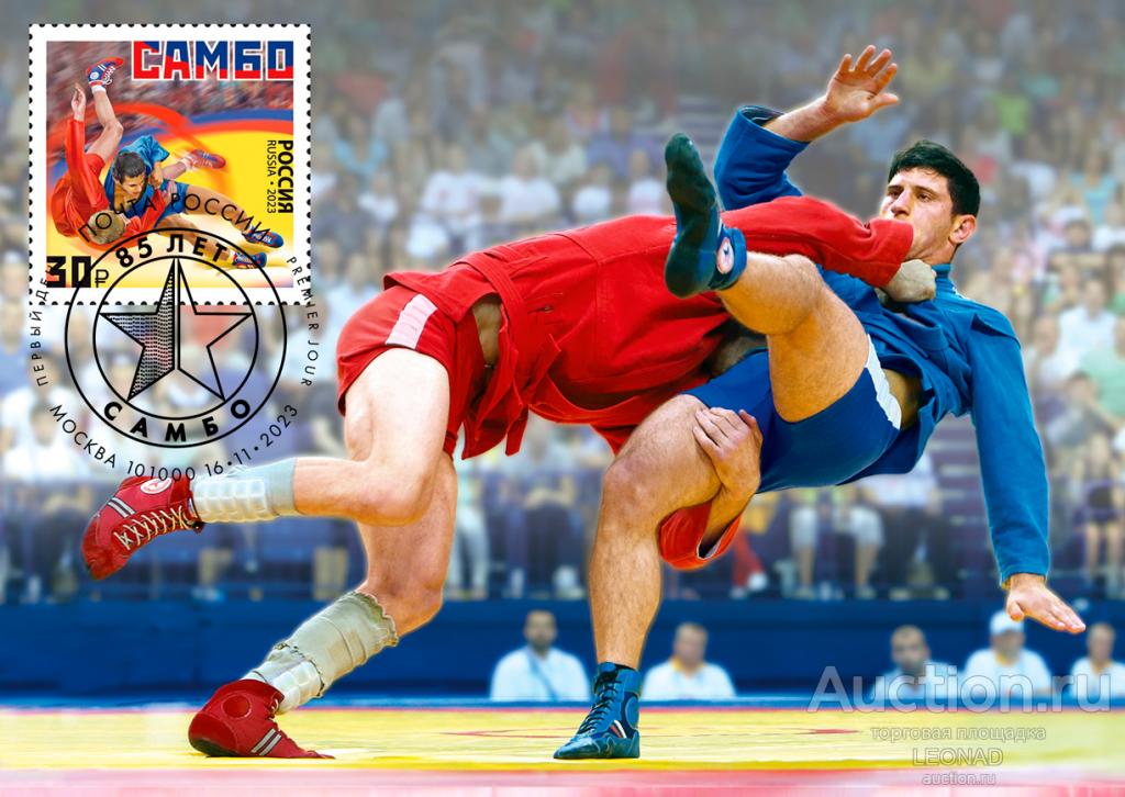 Россия-2023, № 3137 (142/4). Виды спорта. Самбо. Картмаксимум, Москва.