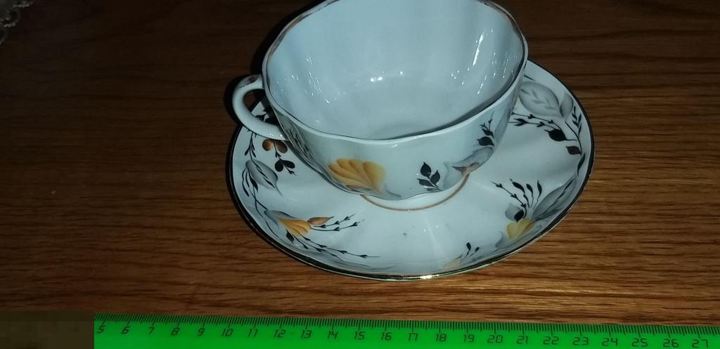 ЧАЙНАЯ ПАРА.Блюдце. ЧАШКА.Фарфор. Сервиз?Чайный? ЛФЗ. ПОДАРОК. КРАСНАЯ МАРКА. СССР. 