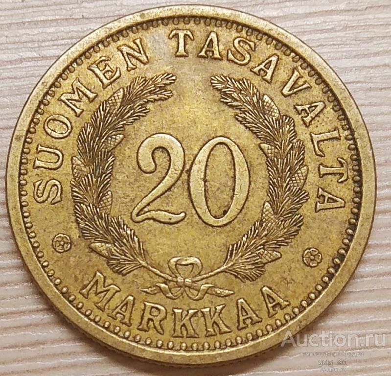 Финляндия 20 марок 1932 г. VF+. Оригинал!!! РЕДКАЯ!!!