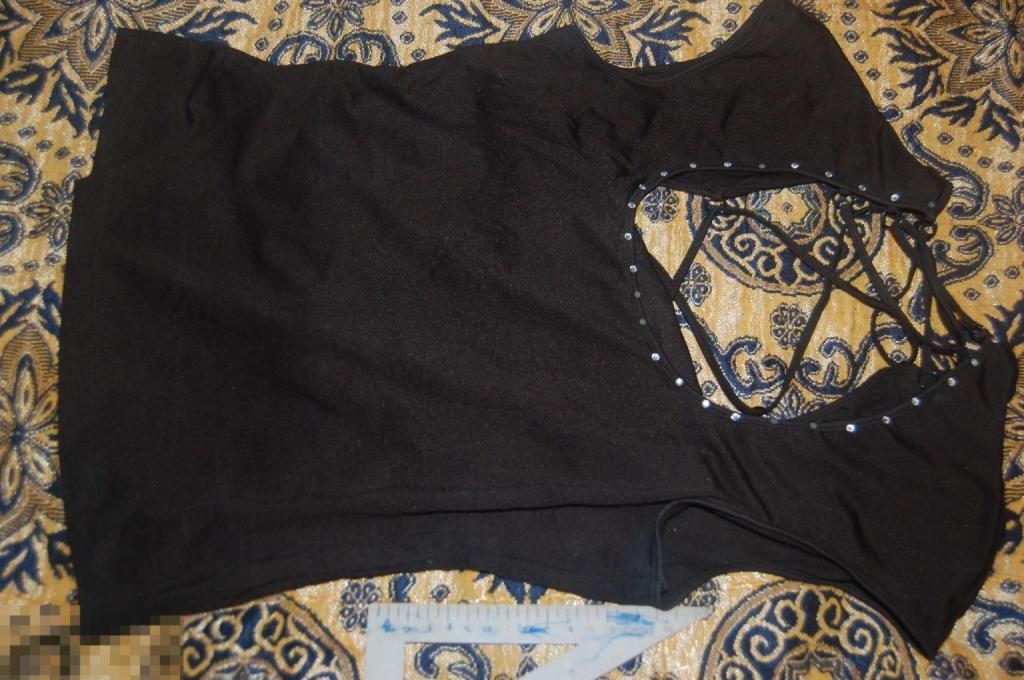 Блузка женская чёрная Kuvasz - футболка/майка 