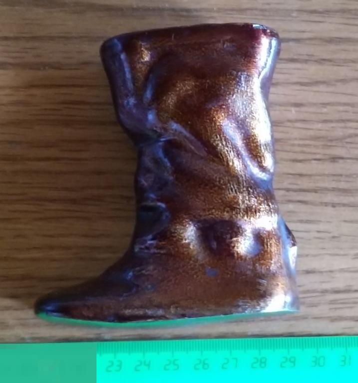 Сапог.БРОДЕНЬ. Карандашница.Металл. ПЕПЕЛЬНИЦА.ПОДАРОК.ЛИТЬЁ. СССР. 