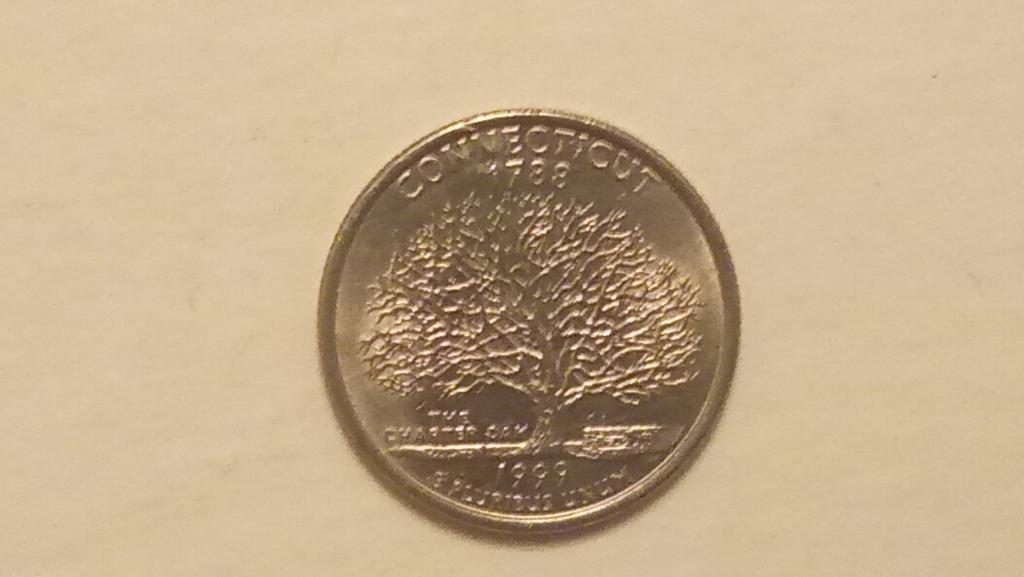 монета СГА (Вашингтон). 25 ц. штат. б/у.