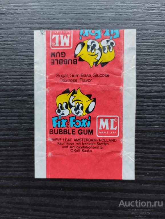 ОБЕРТКА ОТ ЖВАЧКИ  FIX FOXI. ML ГОЛЛАНДИЯ