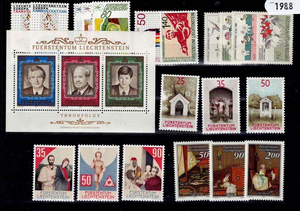 Лихтенштейн. Набор марок Л88