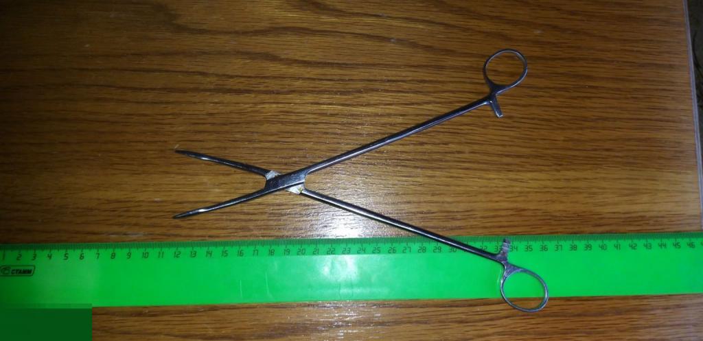Зажим.Пинцет?МЕДИЦИНА. ИНСТРУМЕНТ.СТАЛЬ.СССР. МЕДТЕХНИКА. 