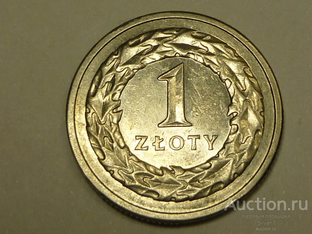 монета 1 злотый, 1991 г., Польша