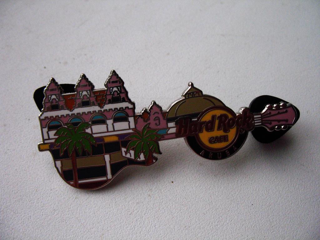 Значок Hard Rock Cafe Aruba Хард Рок Кафе Аруба гитара Limited Edition