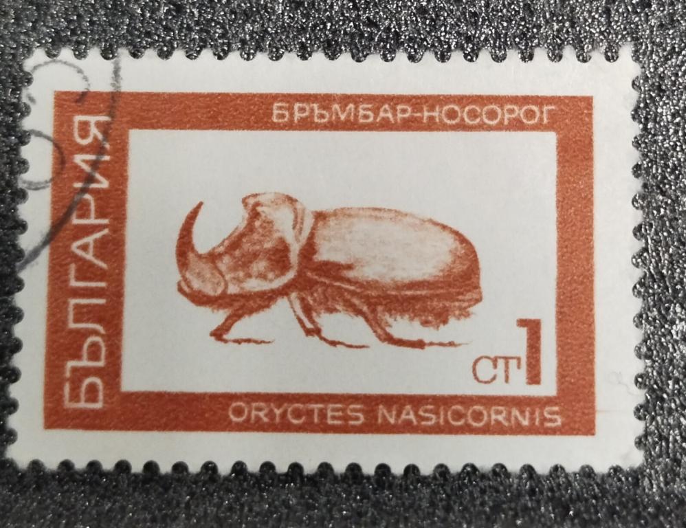 Почтовая марка Болгария Насекомые 