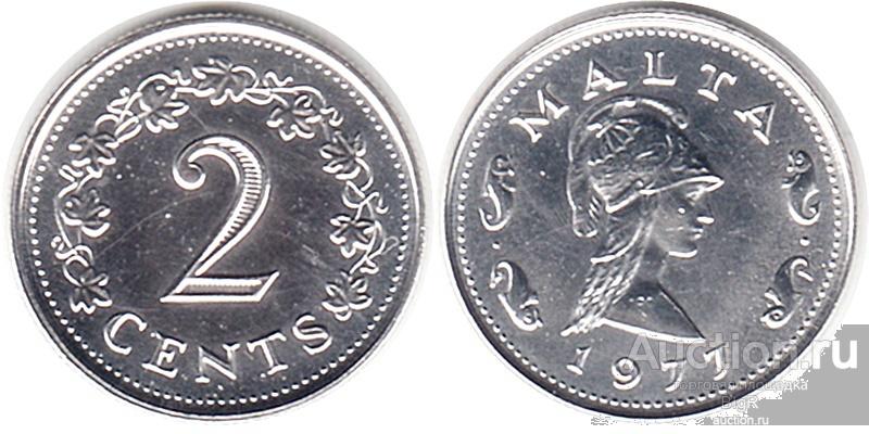 Мальта, 2 цента 1977 года