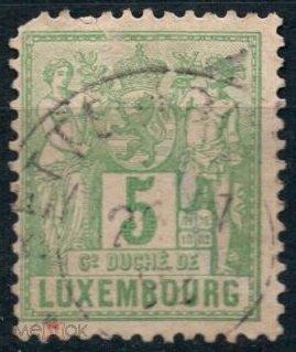 Люксембург,1882/1889 г.,MiNr.48 D