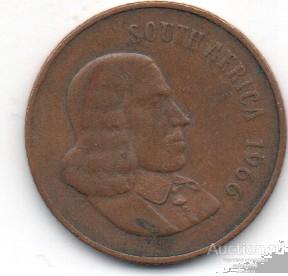 ЮАР 2 цента Антилопа гну 1966г. 41_9_9