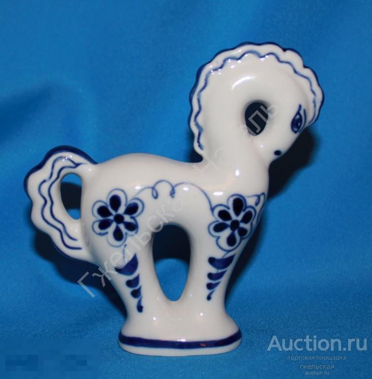 ГЖЕЛЬ СТАТУЭТКА ЛОШАДЬ ЛОШАДКА КОНЬ ФАРФОР. — покупайте на Auction.ru ...