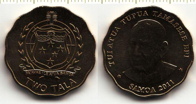 Самоа Монета 2 тала 2011 год UNC (7405)