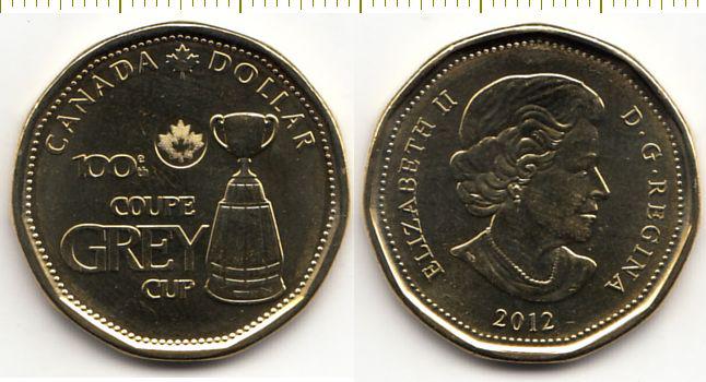 Канада Монета 1 доллар 2012 год - 100 лет кубку Грея UNC (9242)