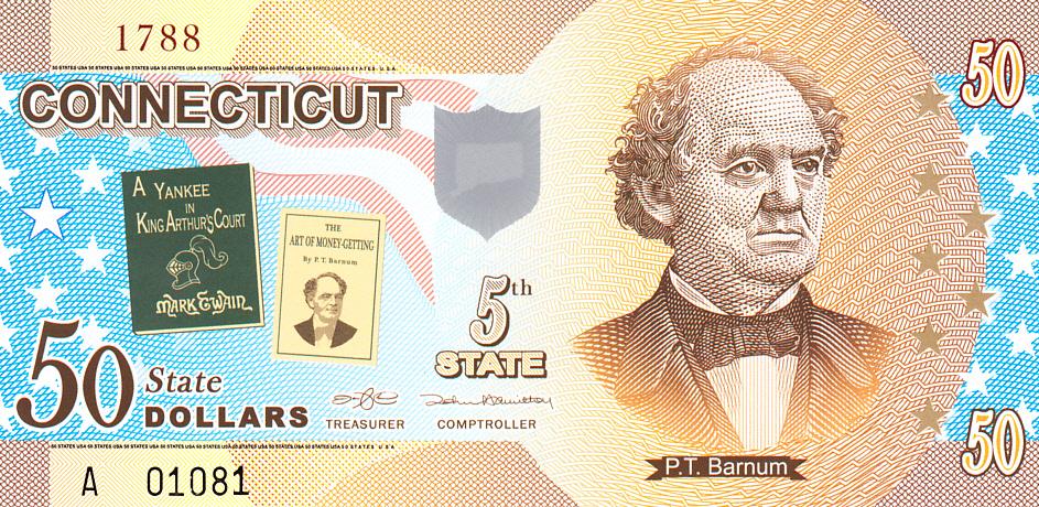 США Банкнота 50 долларов - Коннектикут UNC (12287)
