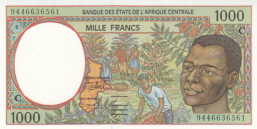 Конго Банкнота 1000 франков 1994 год UNC (15860)