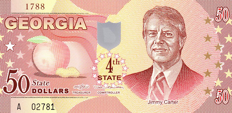 США Банкнота 50 долларов - Джорджия UNC (12290)