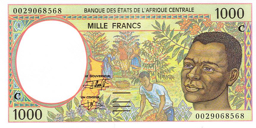 Центральная Африка (Конго) Банкнота 1000 франков 2000 год UNC (14825)