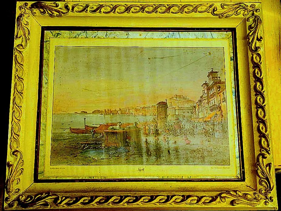 Картина Литография Италия Napoli Rouargue Freres