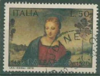 Италия 1970 Mi# 1306  Картина Рафаэля a3