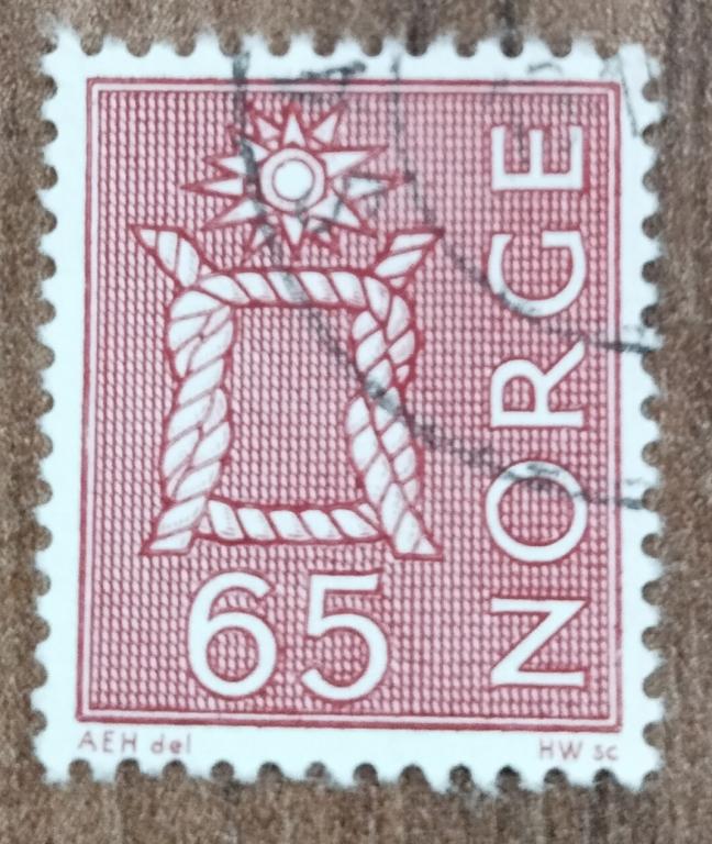 Почтовая марка Норвегия стандарт 