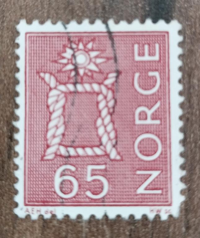 Почтовая марка Норвегия стандарт 