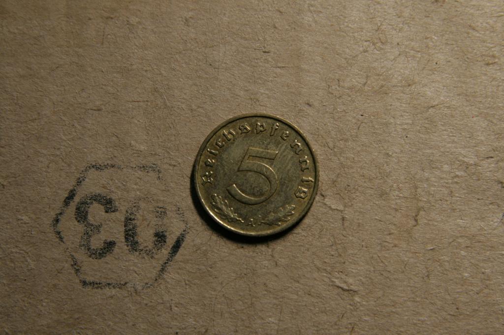 5 пфеннигов III рейх 1938 год