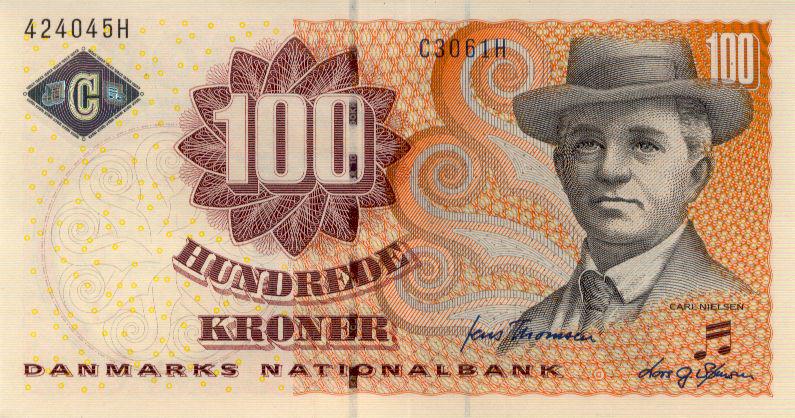 Дания Банкнота 100 крон 2006 год UNC (17169)