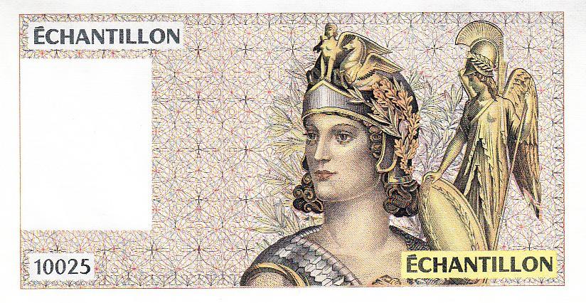 Франция Банкнота-тест Серия 10025 UNC (9274)