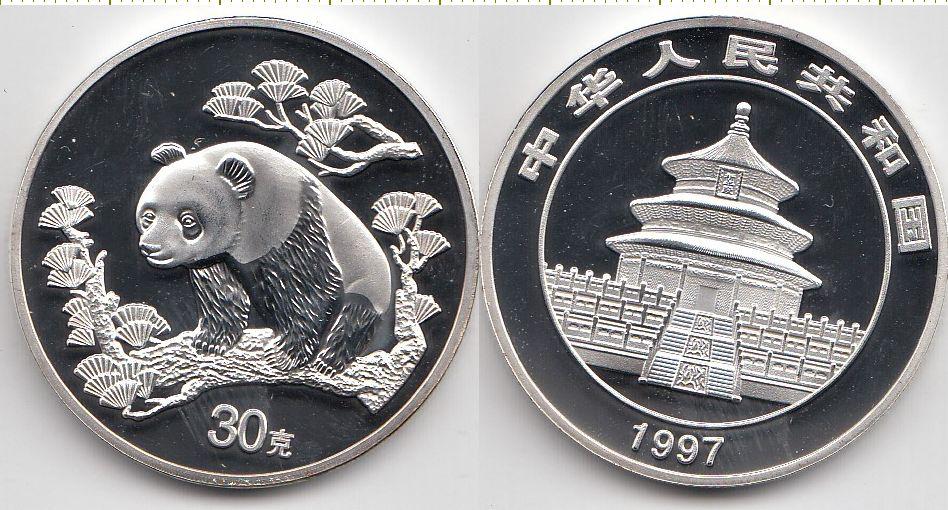 Китай Монетовидный жетон 1997 год - Панда UNC (16417)
